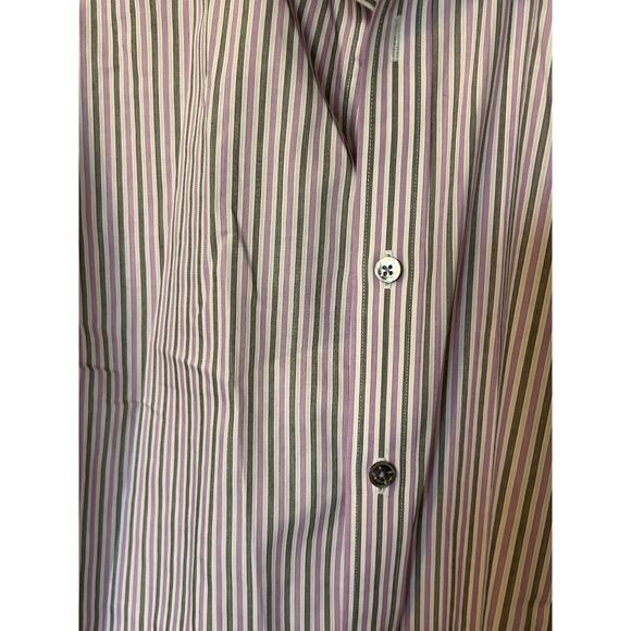 Robert Graham Tailored Fit Flip Cuff Long Sleeved Shirt 41/16 - Picture 6 of 7